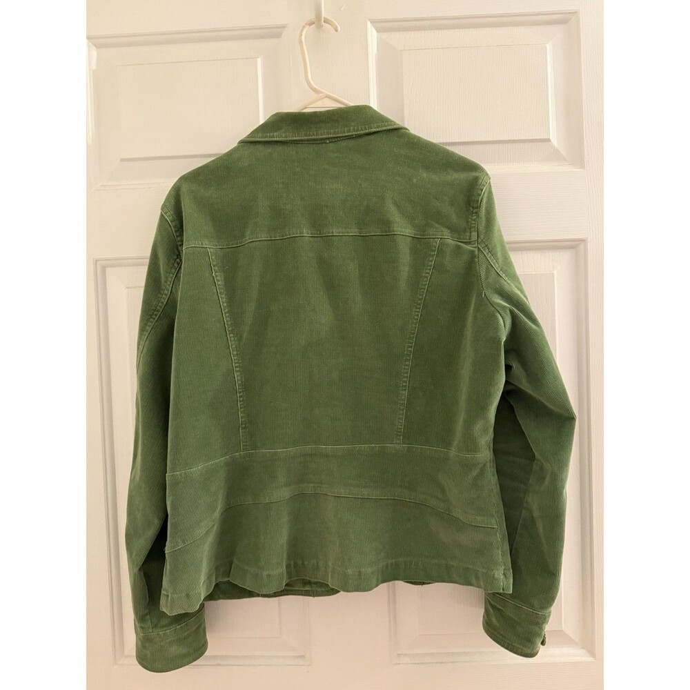 Vintages St. John's Bay Green Button-Front Collared Pocket Jacket Women’s XL - Picture 4 of 6